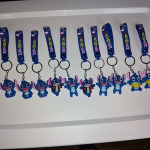 12 Blue Stitch Keychains